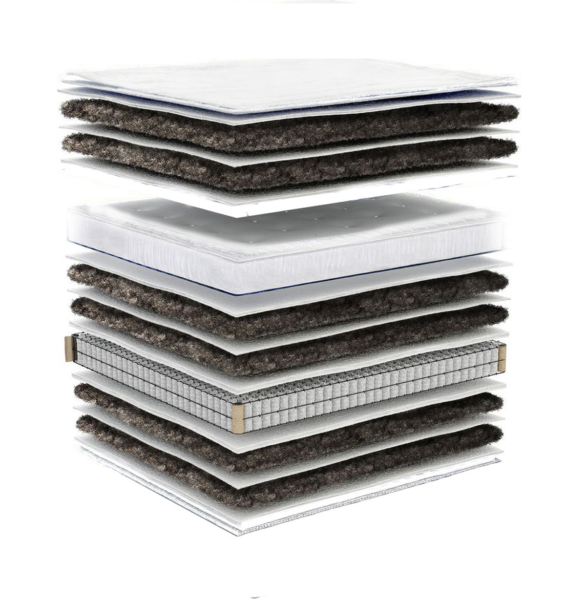 Horsehair 20 construction — exploded axonometric view